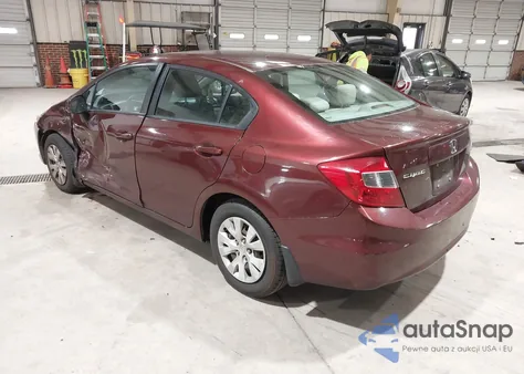2012 Honda Civic Lx z USA, uszkodzony, nr VIN 19XFB2F54CE078604